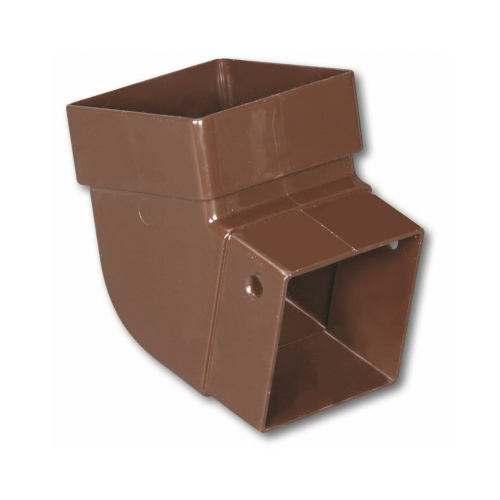 Gutter Elbow 3.88" H X 3.63" W X 3.63" L Brown Vinyl U Brown