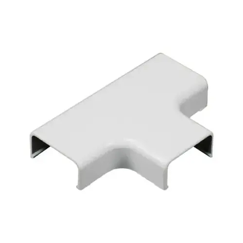 Wireway Elbow T-Fitting, Plastic, White