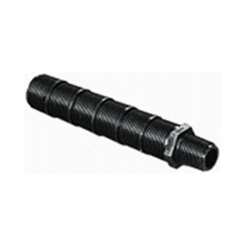 Cut-Off Riser, 1/2 x 3/4 in Connection, 6 in L, Polyethylene, Black