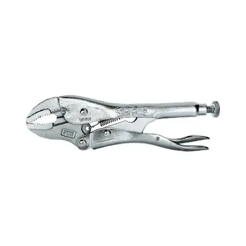 The Original Series Locking Plier with Wire Cutter, 7 in OAL, 1-1/2 in Jaw Opening, Trigger Release Handle Silver