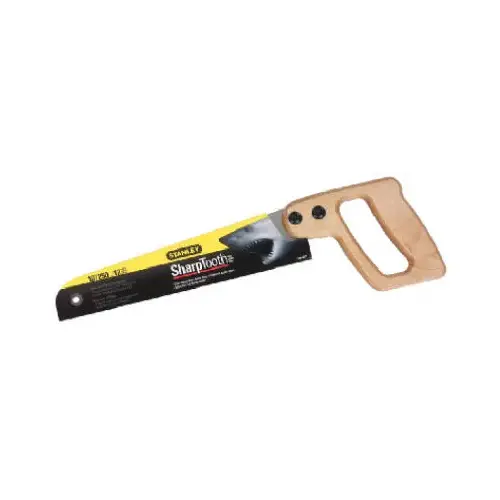 Handsaw, 10 in L Blade, 11 TPI, Contour-Grip Handle, Wood Handle Gray