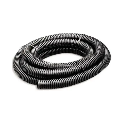 Corrugated Polyethylene Flex Tubing, Gray, 1-In. x 5-Ft.