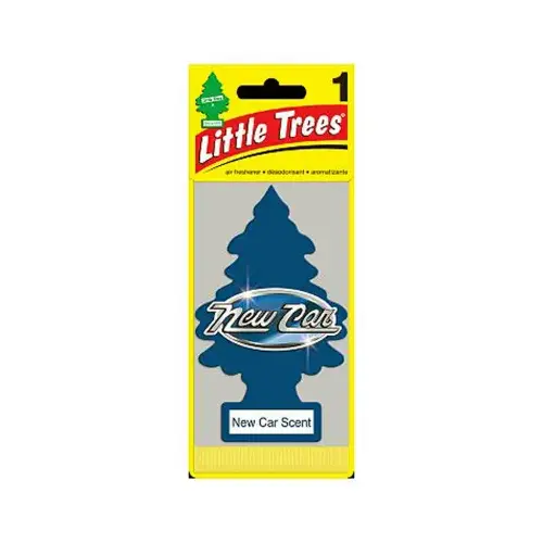Little Trees U1P-10189 Car Air Freshener, New Car Scent Blue