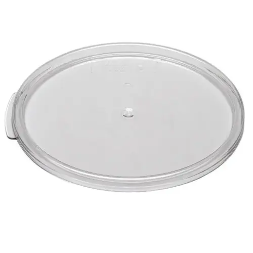 COVER CONTAINER PLASTIC ROUND CLEAR