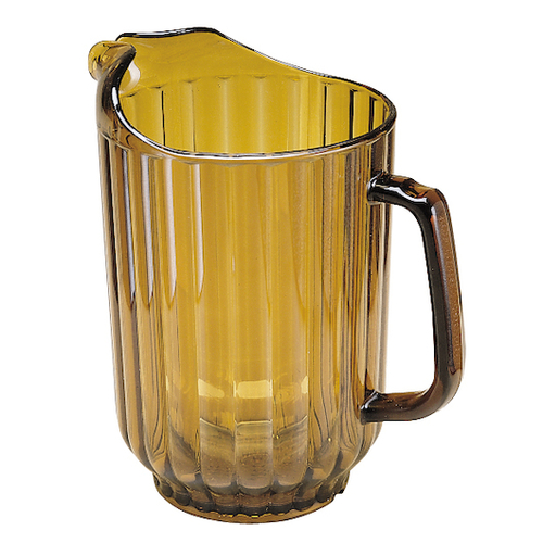 CAMBRO P600CW153 PITCHER PLASTIC 60 OUNCE AMBER RIBBED