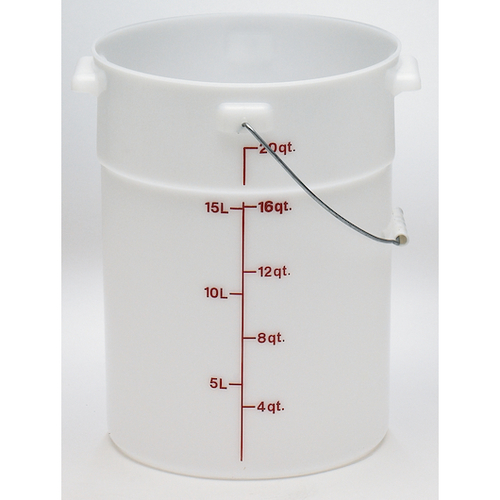 PAIL 22 QRT WITH HANDLE AND BAIL PLASTIC