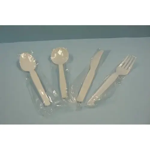 GOLDMAX 22551 Goldmax Individually Wrapped Cutlery Medium Weight White Fork, 1000 Count