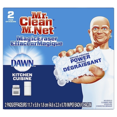 MR. CLEAN 51097 Mr. Clean Magic Eraser Kitchen With Dawn, 2 Count