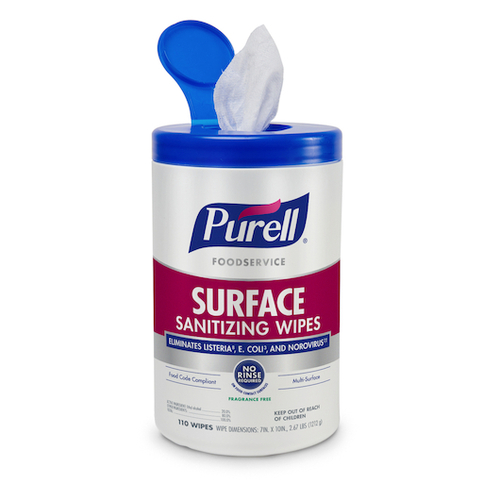 PURELL 9341-06 Purell Foodservice Surface Wipes, 6 Each