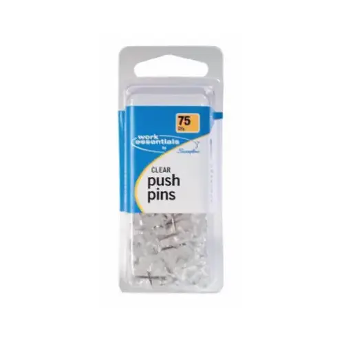 Push Pins Work Essentials Clear Clear