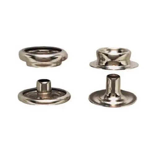 Snap Fastener Refill, Solid Brass, Nickel