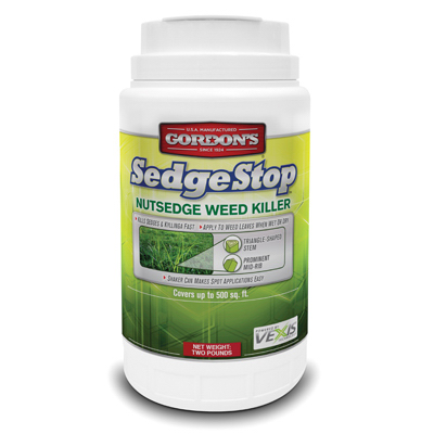 Gordon's 8423152 Sedge Stop Nutsedge Weed Killer, Granular, 2 lb Shaker Can