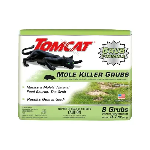 Mole Killer, Solid, 4 Box Amber - pack of 8