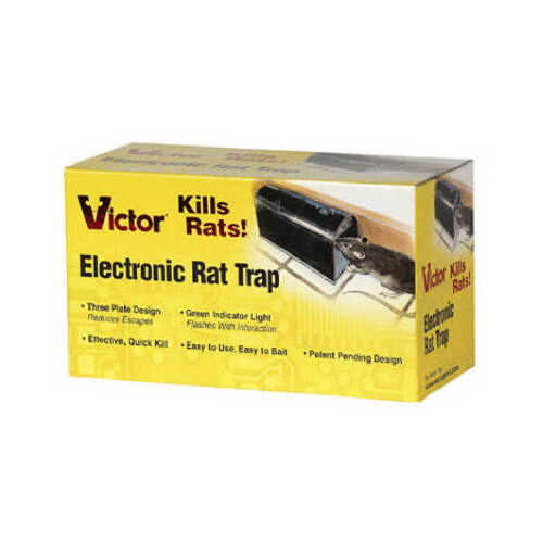 Victor M241 Rat Trap, 8-1/2 in L, 4 in W, 4.7 in H