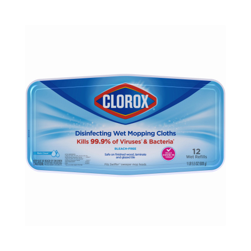 CLOROX 32351 Disinfecting Wet Mopping Cloths 5.90" W X 11.44" L