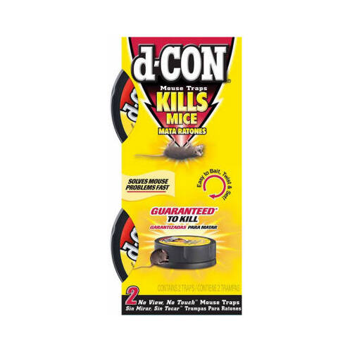 D Con 1920000027 Covered Mouse Snap Trap: Mouse & Rat Traps Assorted  (019200000956-2)