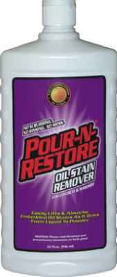 Pour-N-Restore PNR32OZ-06 Oil Stain Remover Orange Scent 32 oz Liquid