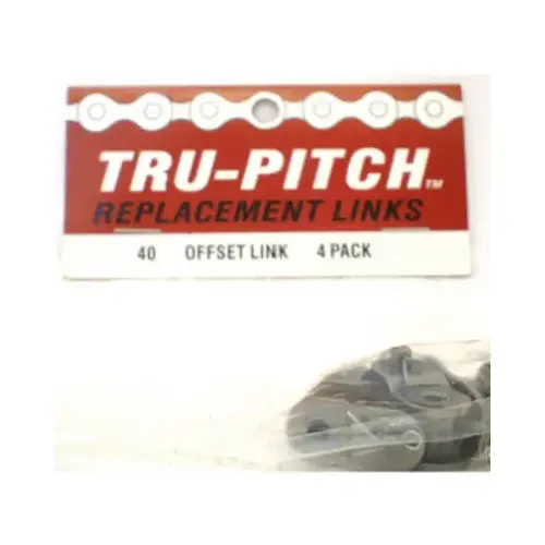 Tru-Pitch THL40-4PK OffSet Connecting Link, #40   pack of 4