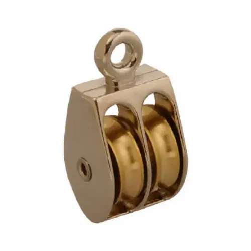 Pulley, 5/16 in Rope, 55 lb Working Load, 1 in Sheave, Nickel - pack of 10