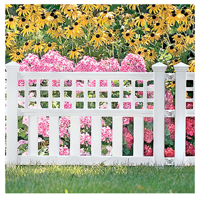 Suncast GVF24 Garden Fence 24 ft. L X 20.5" H Resin White White