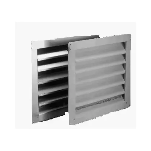 Wall Louver 12" W X 12" L White Aluminum White