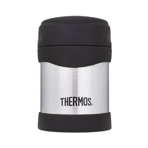 Thermos 2330TRI6 Vacuum Insulated Food Jar 10 oz Black/Silver Black/Silver