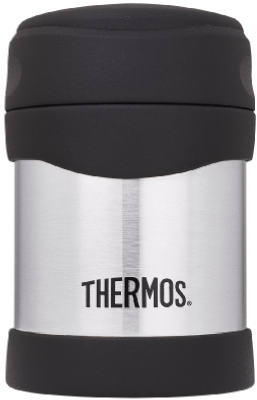 Thermos 2330TRI6 Vacuum Insulated Food Jar 10 oz Black/Silver Black/Silver