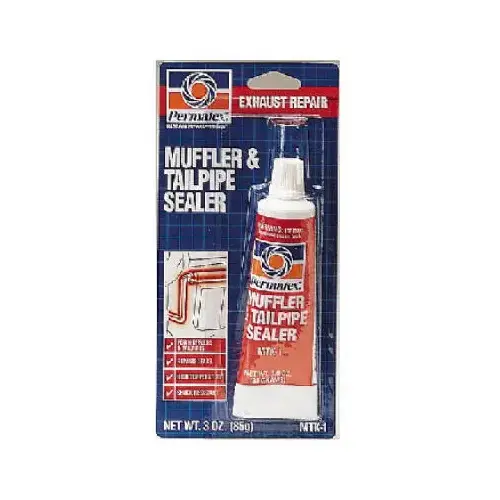PERMATEX 80335 Tube 3 Oz Muffler & Tailpipe Sealer Red