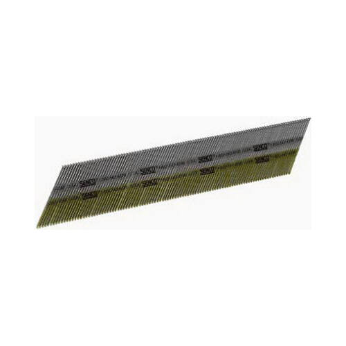 Finish Nail, 2-1/2 in L, 15 Gauge, Galvanized Steel, Brad Head, Smooth Shank - pack of 3000