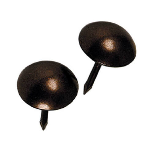 Furniture Nail, 7/16 in L, Bronze, Round Head - pack of 150