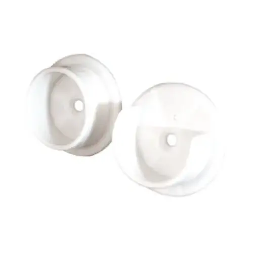 SOCKET CLOSET POLE PLSTC WHITE Pair