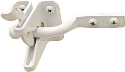 National Hardware N262-105 Gate Latch Steel Automatic White