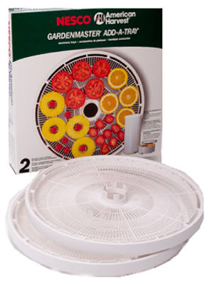 Nesco TR-2 Add-A-Trays for Gardenmaster Food Dehydrator  pair Matte