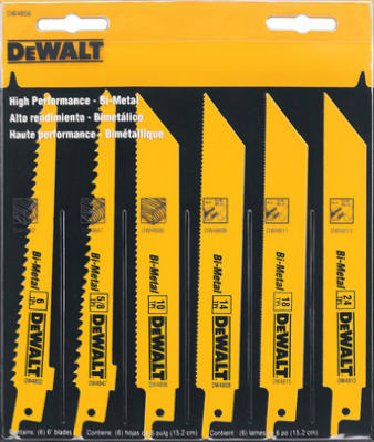 DEWALT DW4856 Reciprocating Saw Blade Yellow