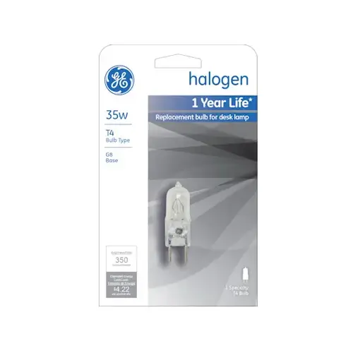 Halogen Bulb Edison 35 W T4 Specialty 350 lm Soft White Clear