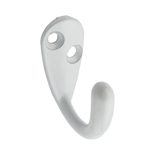 V162 Cloth Hook, 35 lb, 1-Hook, Zinc White - pack of 2