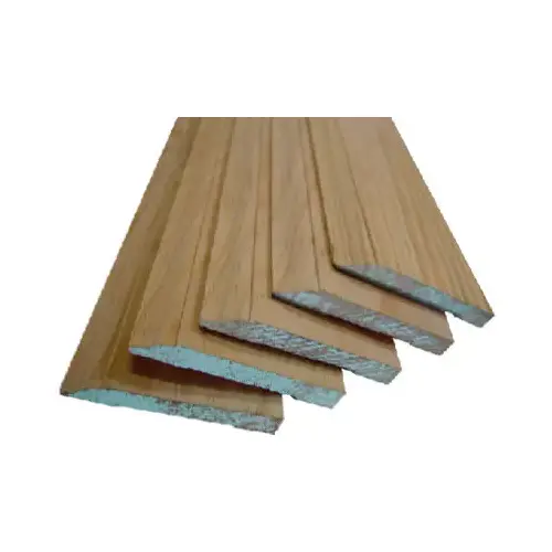 Baseboard Moulding, 96 in L, 3-1/4 in W, 7/16 in Thick, Colonial Profile, Plastic - pack of 4