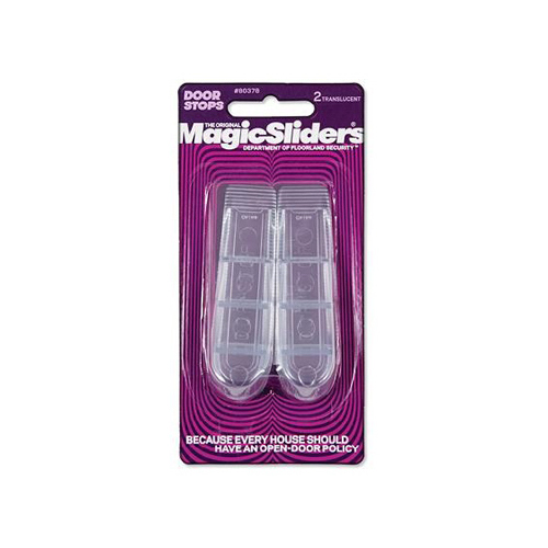 Magic Sliders 80378A-XCP2 Door Stop 4" W X 1" L Acrylic Clear Clear - pack of 2