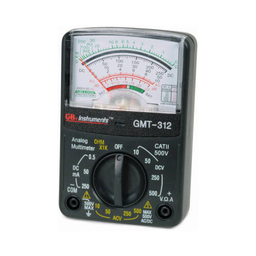 GB GMT312 Multimeter, Analog Display, Functions AC Voltage