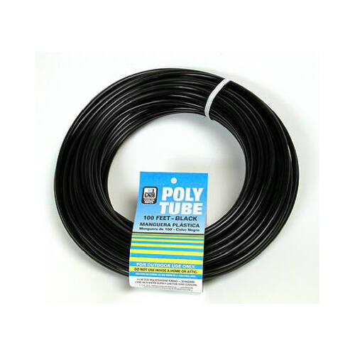 Cooler Tubing, Polyethylene, Black, For: Evaporative Cooler Purge Systems