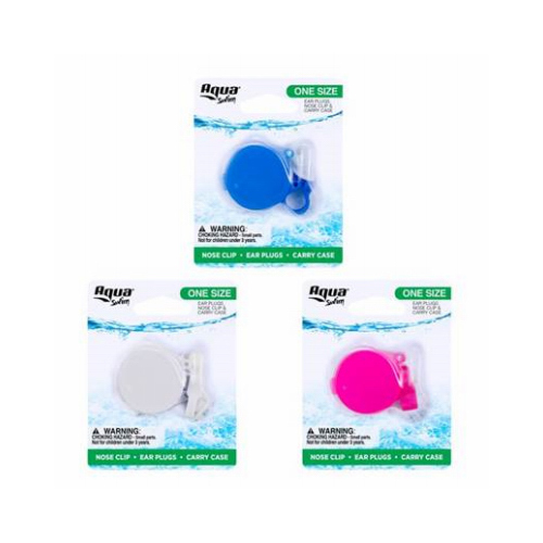 Aqua Swim AQA1951 Ear Plugs and Nose Clip Assorted Rubber Assorted