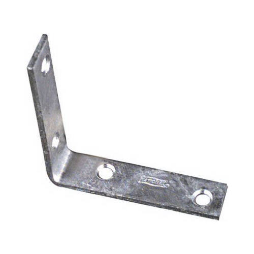 V115 Series Corner Brace, 3 in L, 3/4 in W, 3 in H, Galvanized Steel, 0.11 Thick Material - pack of 4