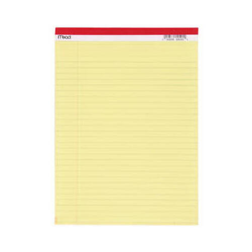 Mead 59610 Yellow Legal Pad, 8.5 x 11 In., 50 Sheets