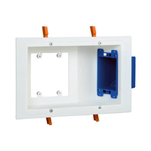 Electrical Box, 3 -Gang, Non-Metallic, White