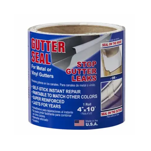 Gutter Seal GSL410 Gutter Seal Liner 4" W X 10 ft. L Aluminum Clear Clear