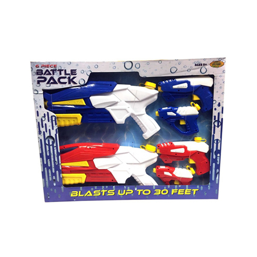 Water Sports 88111-3 Water Gun Set Battle Pack Assorted Plastic Assorted
