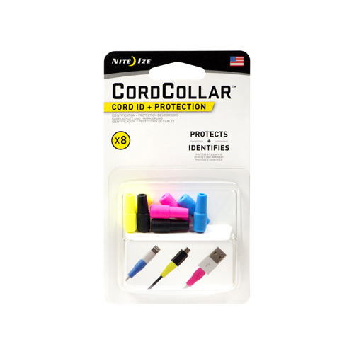 Cord ID and Protection, 0.82 in L, 0.3 in W, TPE - pack of 8