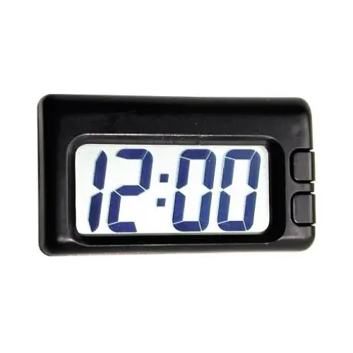 Automotive Quartz Travel Clock Black Black