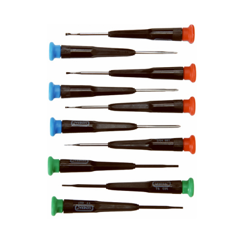 Screwdriver Set, Steel Yellow/Red/Green