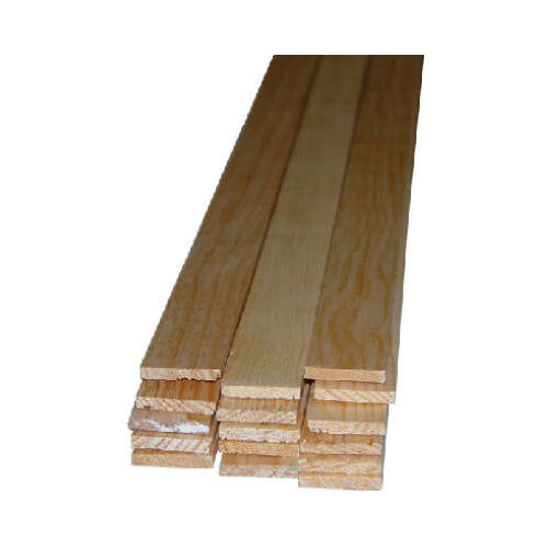 Alexandria Moulding 0W267-20096C1-XCP10 Lattice Moulding, 96 in L, 1-3/8 in W, Wood - pack of 10